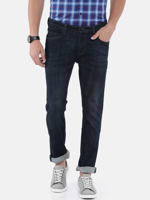 

Arrow Blue Jean Co. Men Blue Slim Fit Mid-Rise Clean Look Stretchable Jeans