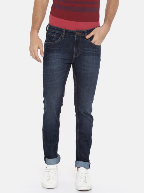 

Arrow Blue Jean Co. Men Blue Slim Fit Mid-Rise Clean Look Jeans