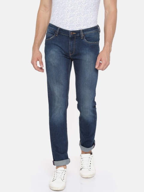 

Arrow Blue Jean Co. Men Blue Slim Fit Mid-Rise Clean Look Stretchable Jeans