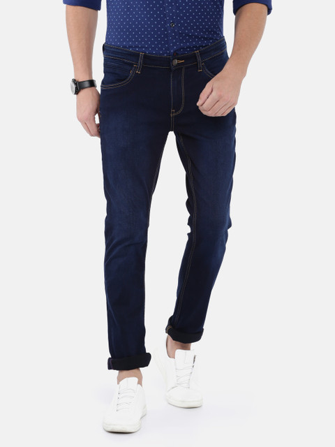 

Arrow Blue Jean Co. Men Blue Slim Fit Mid-Rise Clean Look Jeans