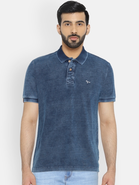 

Arrow Blue Jean Co. Men Charcoal Grey Snug Slim Fit Faded Casual Shirt