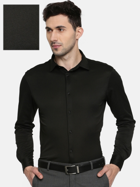 

Arrow New York Men Black Super Slim Fit Solid Formal Shirt