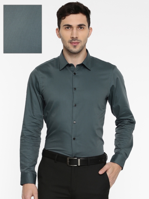 

Arrow New York Men Blue Snug Slim Fit Solid Formal Shirt