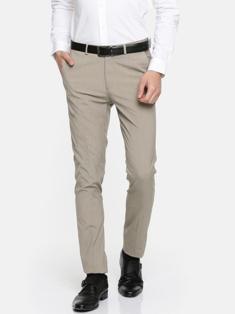 

Arrow New York Men Beige Super Slim Fit Formal Trousers