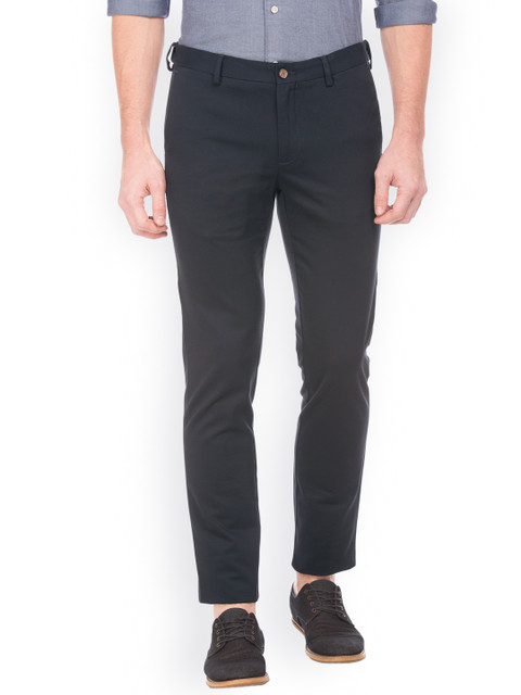 

Arrow Sport Men Navy Blue Urban Slim Fit Solid Regular Trousers