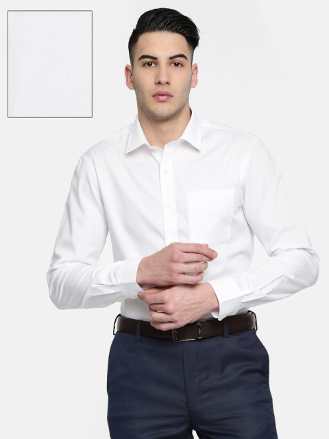 

Arrow Men White Snug Slim Fit Solid Formal Shirt