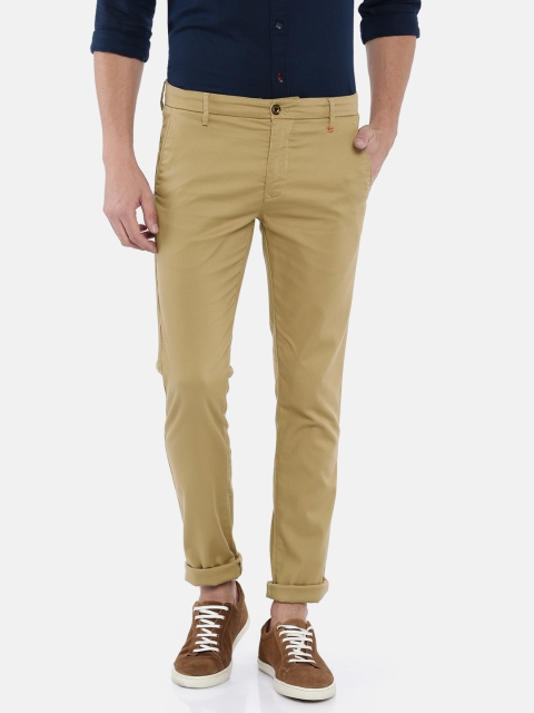 

Arrow Sport Men Khaki Urban Slim Fit Self Design Chinos