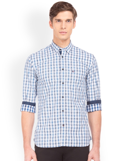

Arrow Sport Men Blue Regular Fit Checked Casual Shirt