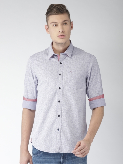 

Arrow Sport Men Lavender Snug Slim Fit Printed Casual Shirt