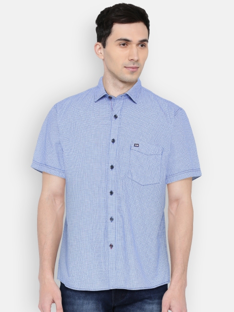 

Arrow Sport Men Blue Snug Regular Fit Printed Casual Shirt