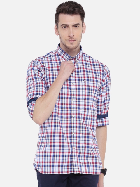 

Arrow Sport Men Red & White Slim Fit Checked Casual Shirt