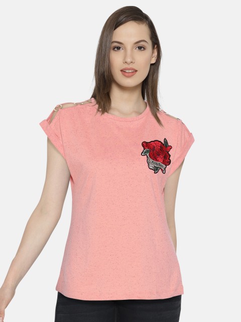 

Madame Women Pink Solid Top