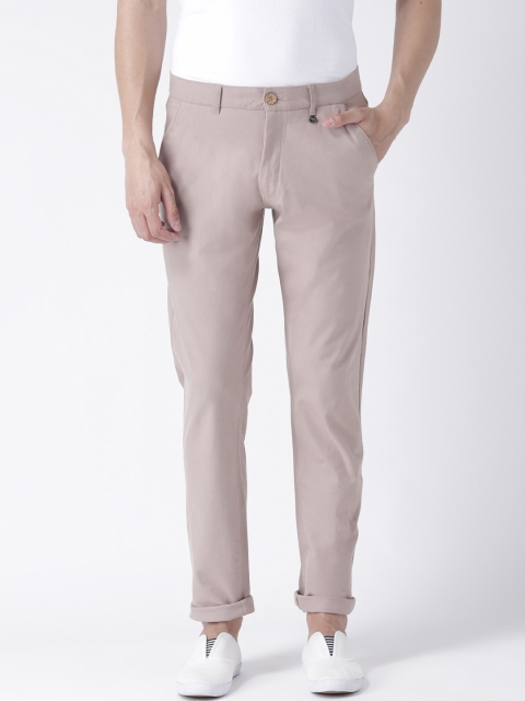 

JUMP USA Men Beige Relaxed Slim Fit Solid Chinos