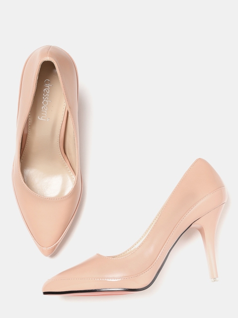 

DressBerry Women Pink Solid Pumps