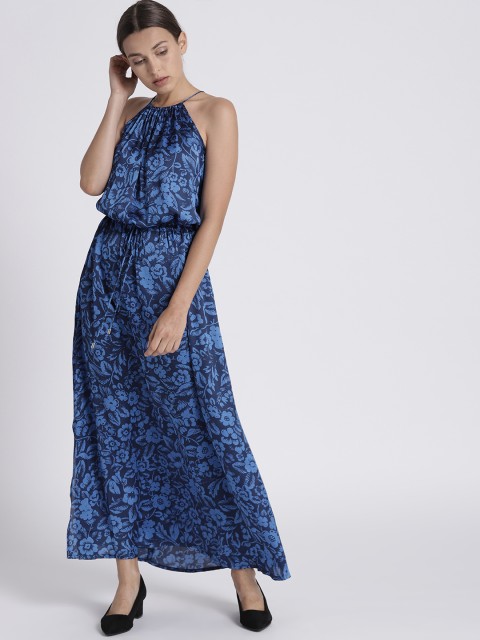

Chemistry Women Blue Printed Maxi Dress