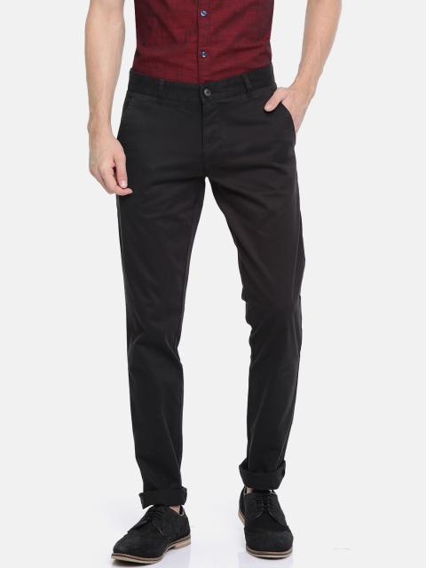

Parx Men Black Slim Fit Trousers