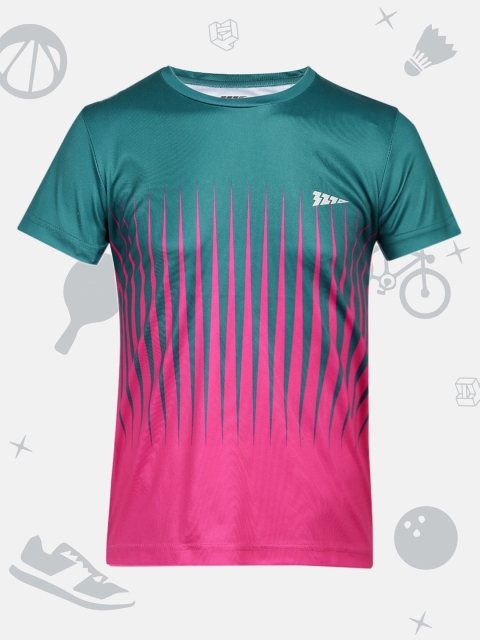 

321 Sportswear Girls Pink Printed Round Neck T-shirt