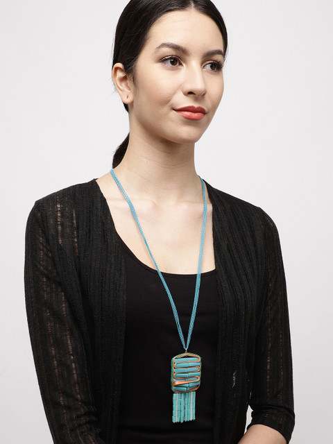 

Ayesha Blue Multistranded Necklace