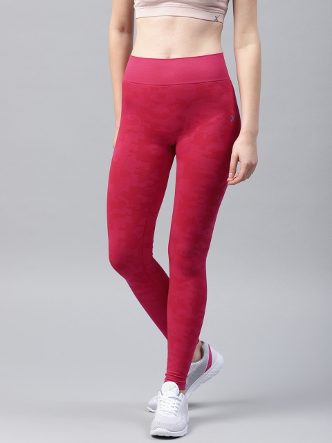 

HRX Active by Hrithik Roshan Women Pink Tights