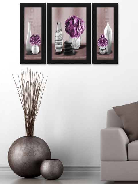 

Story@Home Purple Set of 3 Wall Art