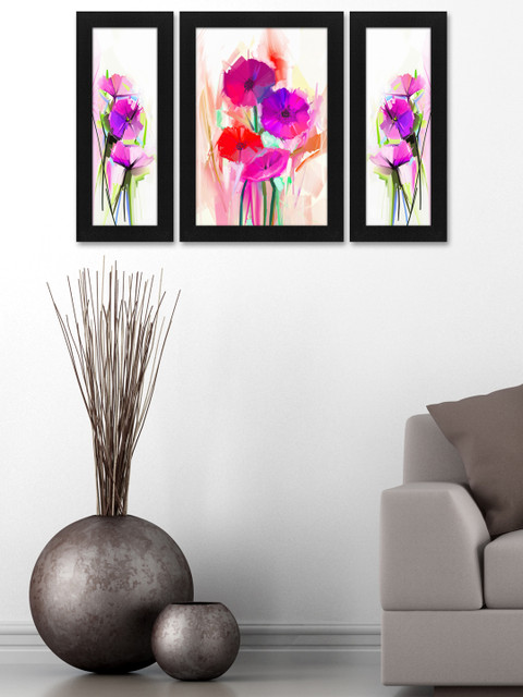 

Story@home Multicoloured Set of 3 Paintings, Multi