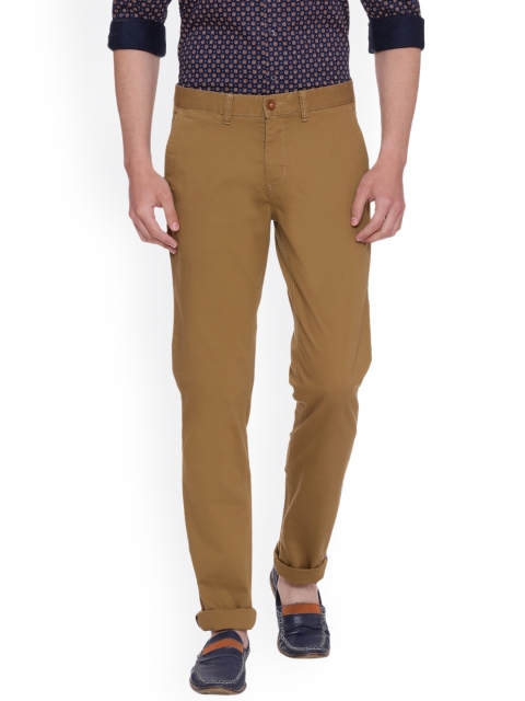

Van Heusen Sport Men Khaki Slim Fit Solid Regular Trousers