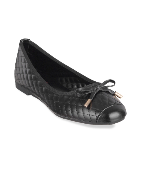 

SHUZ TOUCH Women Black Solid Ballerinas