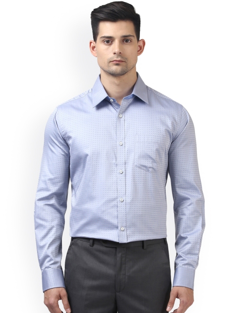 

Park Avenue Men Grey Slim Fit Self Design Formal Shirt