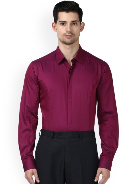 

Park Avenue Men Maroon Slim Fit Solid Formal Shirt