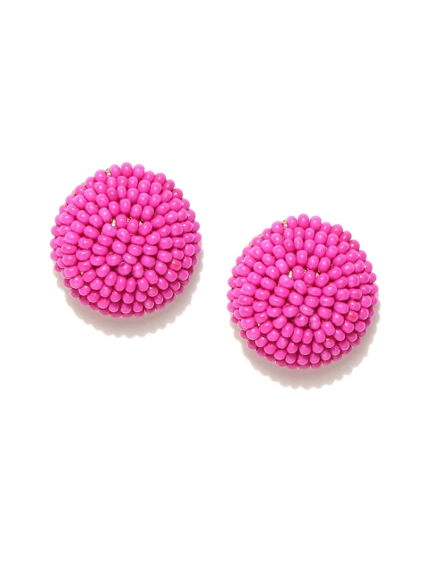 

Accessorize Pink Beaded Circular Studs