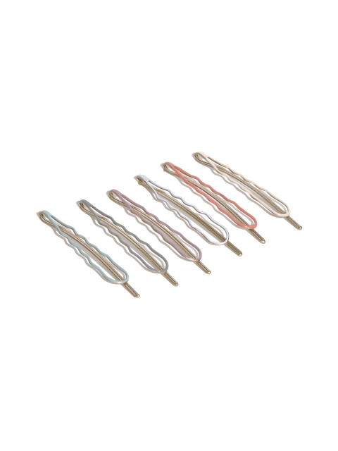 

Accessorize Multicoloured Set of 6 Bobby Pins, Multi