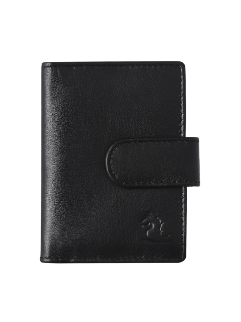 

Kara Unisex Black Leather Card Holder