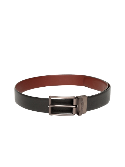 

U.S. Polo Assn. Men Black & Brown Leather Solid Reversible Belt