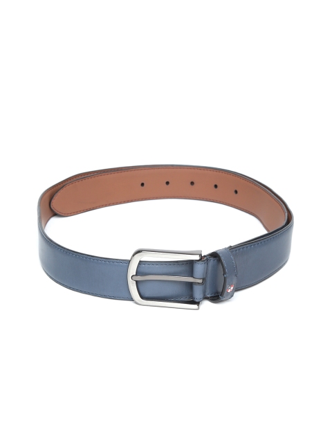 

U.S. Polo Assn. Men Blue Leather Solid Belt