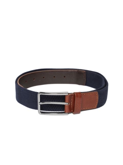 

U.S. Polo Assn. Men Navy Blue & Brown Solid Belt