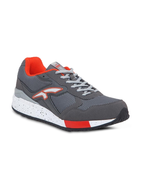 

FURO by Red Chief Men Grey Mesh Mid-Top Running Shoes J5003 C-GRY / C-TMT