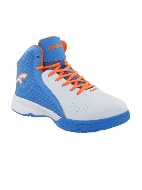 

FURO by Red Chief Men Blue Mesh Mid-Top Basketball Shoes EM7-001 WHITE/F-BLUE