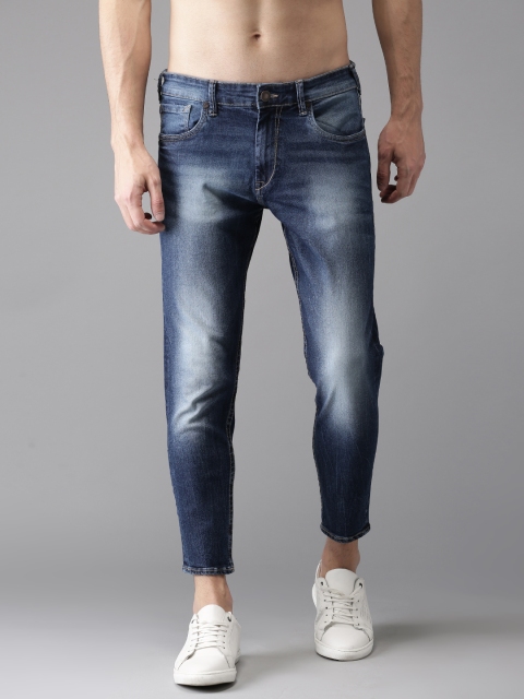 

Moda Rapido Men Blue Slim Fit Cropped Mid-Rise Clean Look Stretchable Jeans