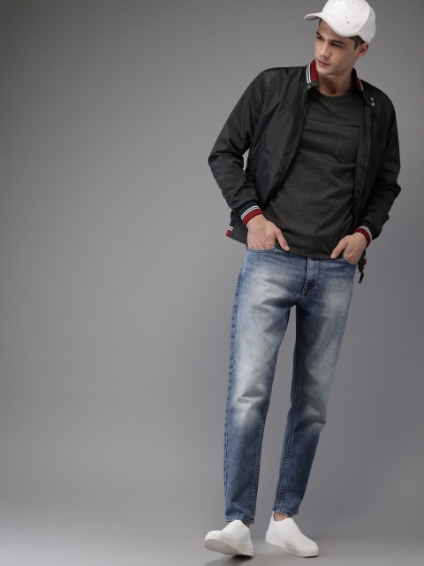 

Moda Rapido Men Blue Cropped Slim Fit Mid-Rise Clean Look Stretchable Jeans
