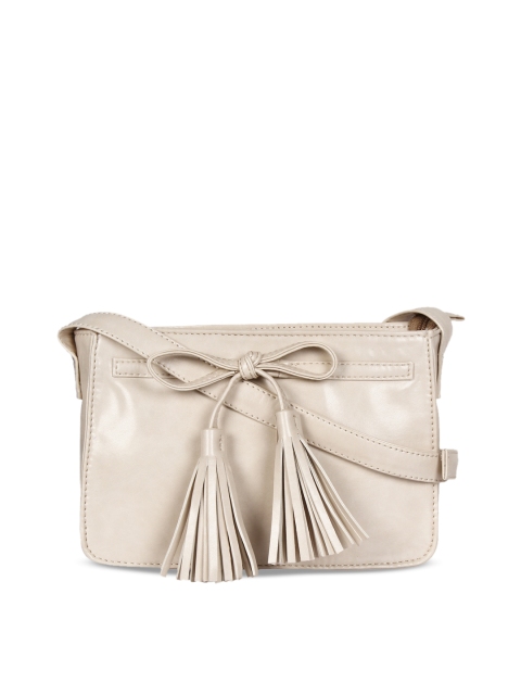 

Berrypeckers Beige Solid Sling Bag