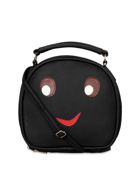 

Berrypeckers Black & Red Solid Sling Bag