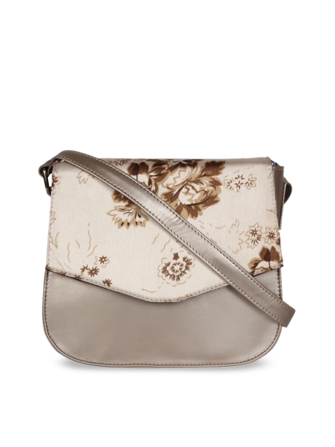 

Berrypeckers Gold-Toned & Silver-Toned Printed Sling Bag