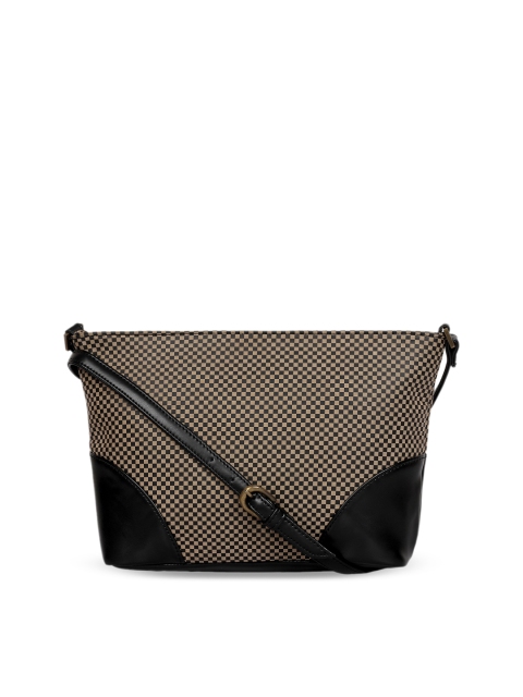 

Berrypeckers Black & Beige Checked Sling Bag