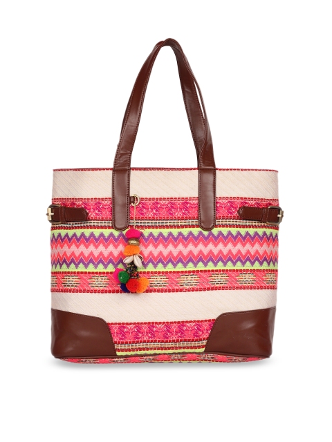 

Berrypeckers Multicoloured Self Design Shoulder Bag, Brown