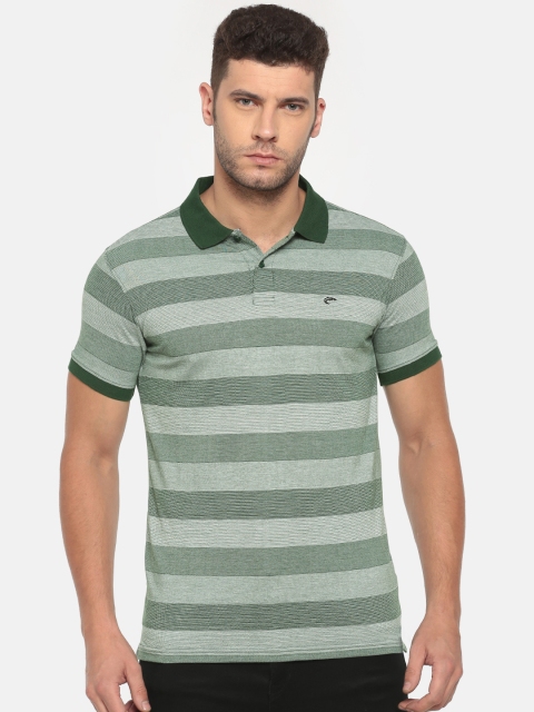 

Ruggers Green Striped Polo T-Shirt