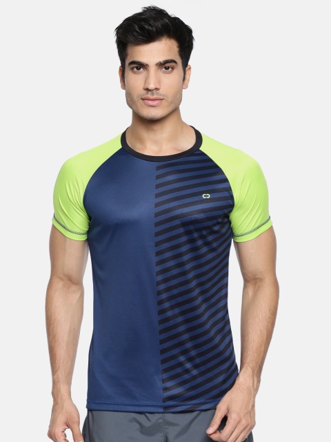 

Colt Men Navy Blue Printed Round Neck T-shirt