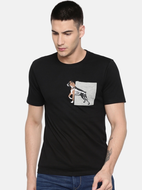 

Colt Men Black Solid Round Neck T-shirt