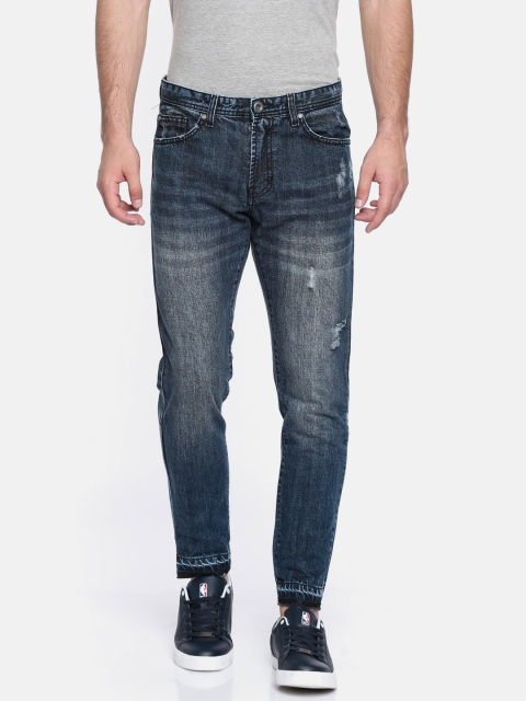 

Colt Men Blue Skinny Fit Low-Rise Mildly Distressed Jeans