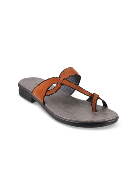 

Metro Women Brown Solid Synthetic One Toe Flats