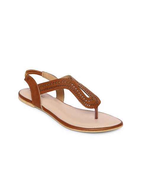 

Marc Loire Women Tan Solid Synthetic Open Toe Flats
